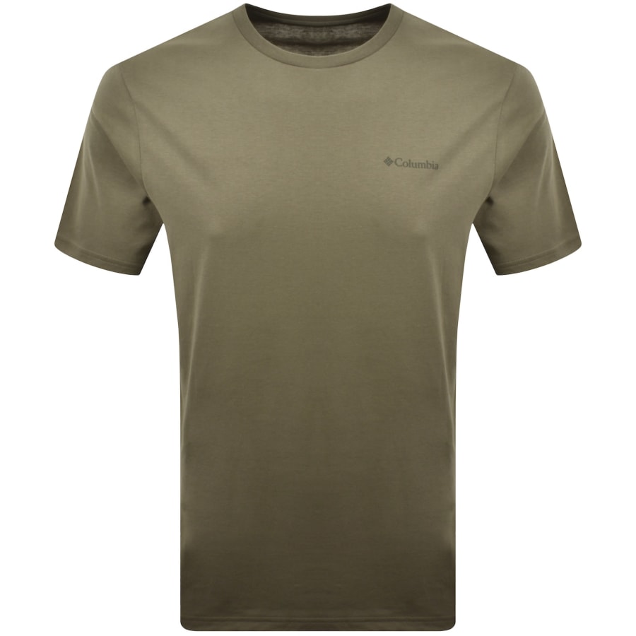 Image number 2 for Columbia Logo Back T Shirt Green