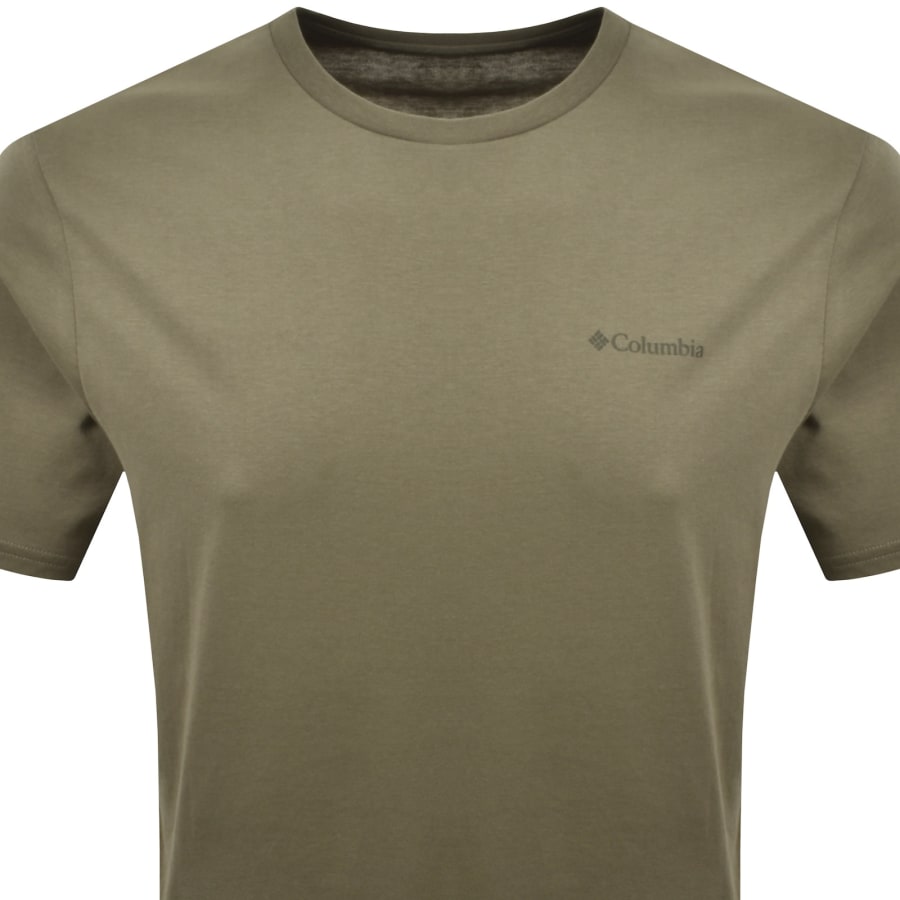 Image number 3 for Columbia Logo Back T Shirt Green