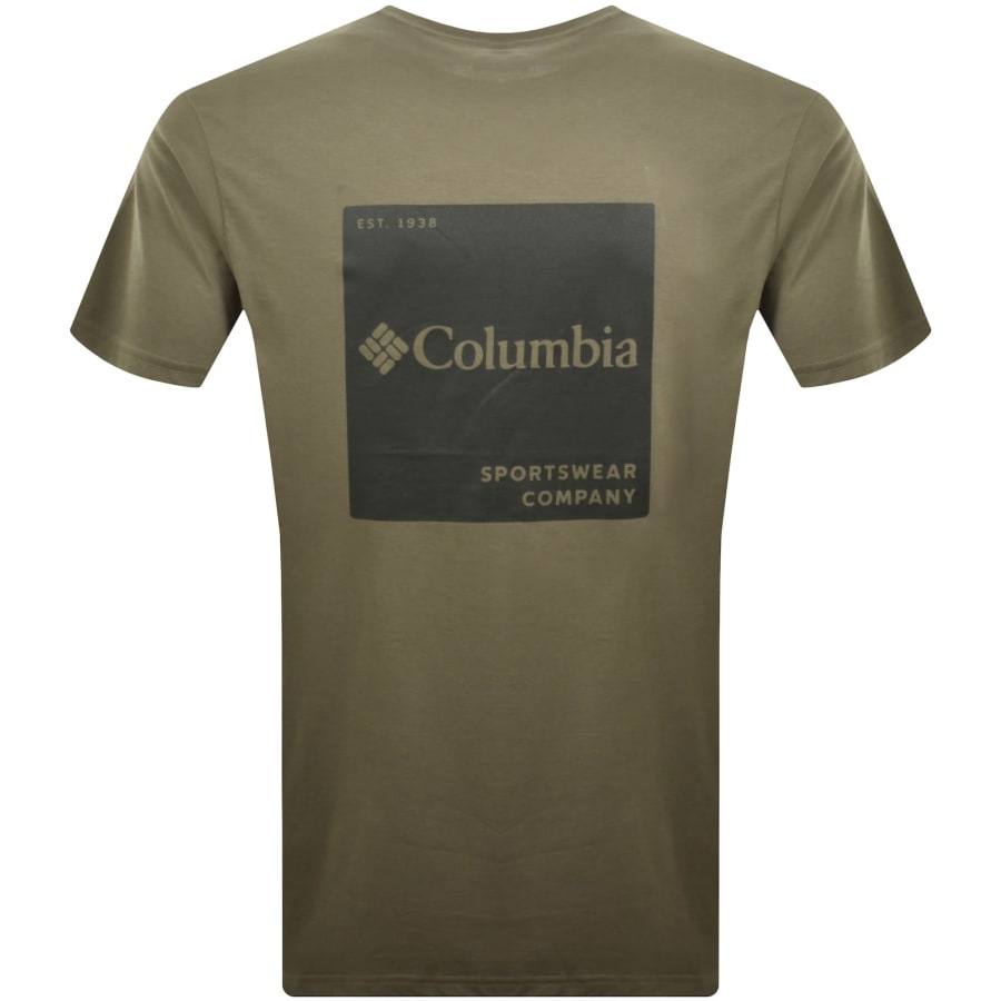 Image number 5 for Columbia Logo Back T Shirt Green