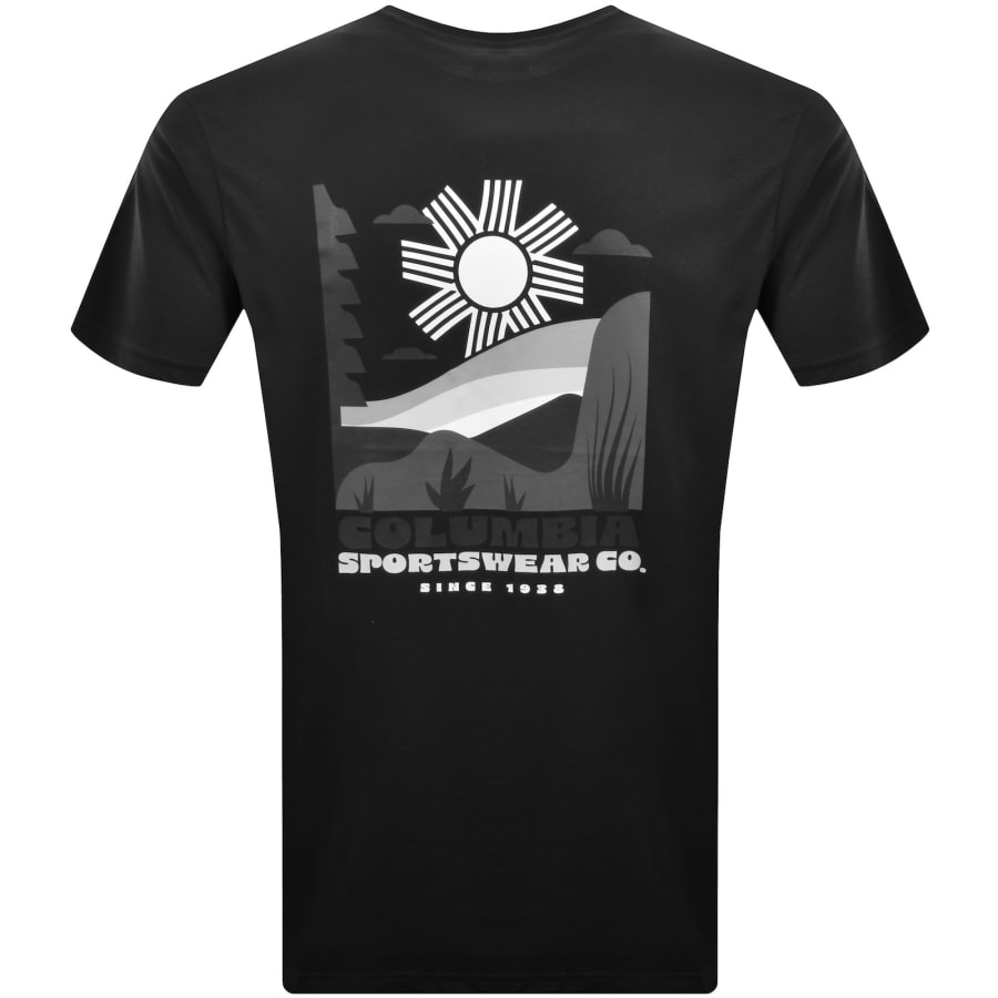 Image number 5 for Columbia Outdoor Back Graphic T Shirt Navy