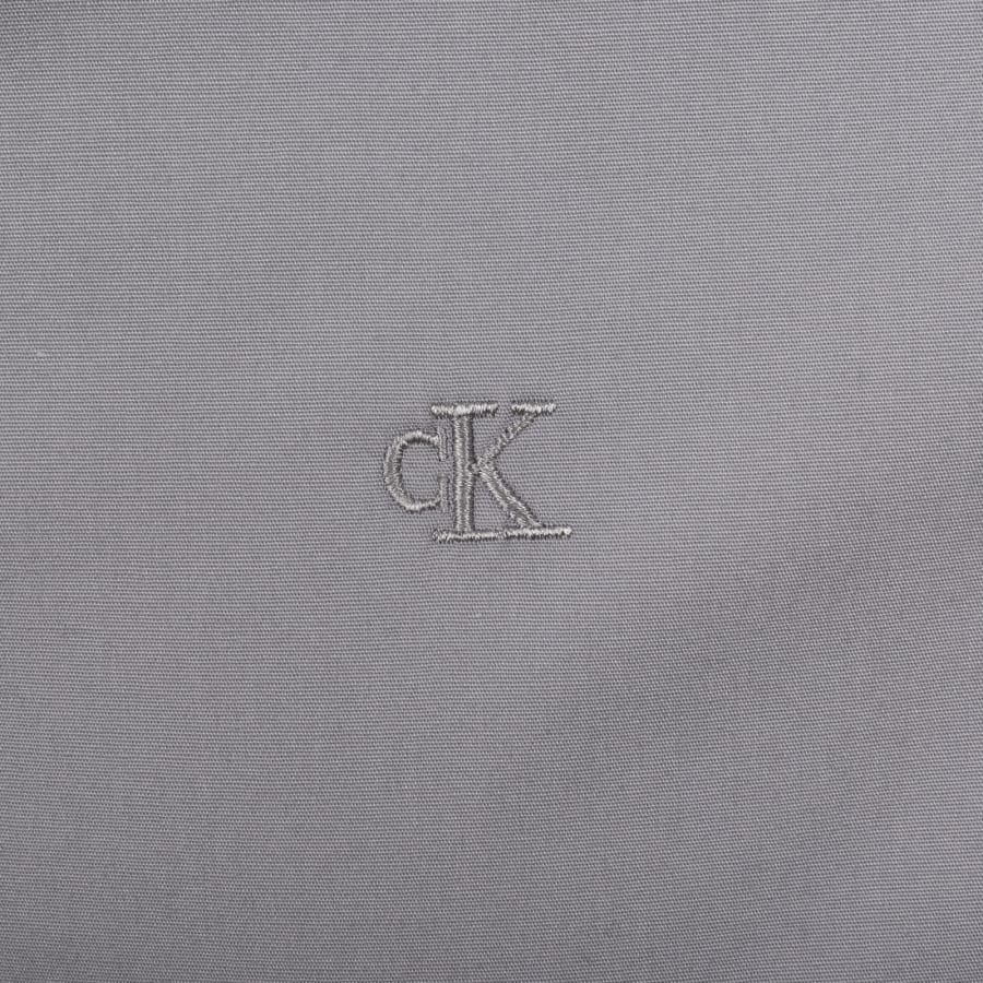 Image number 3 for Calvin Klein Slim Fit Solid Shirt Quick Silver