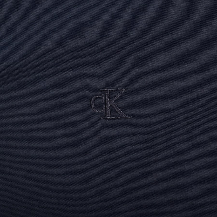 Image number 3 for Calvin Klein Slim Fit Solid Shirt Navy