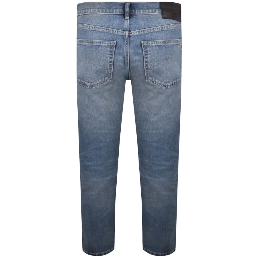 Image number 3 for Calvin Klein Slim Straight Fit Jeans Blue