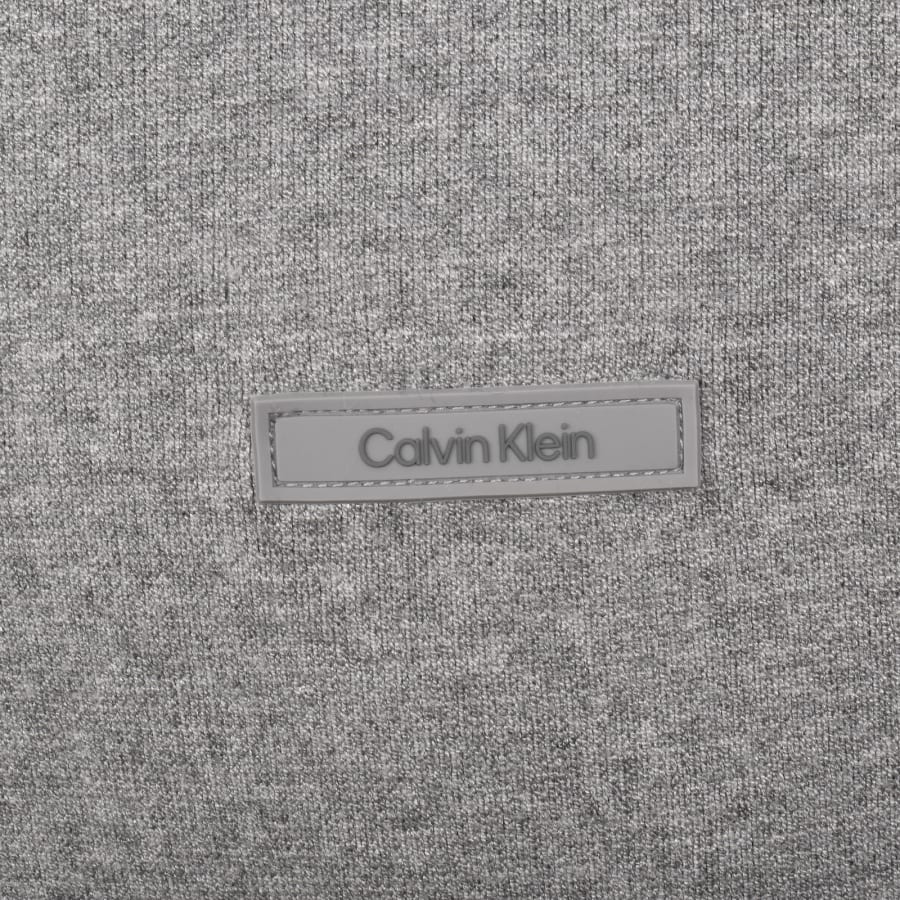 Image number 3 for Calvin Klein Knit Polo Jumper Grey