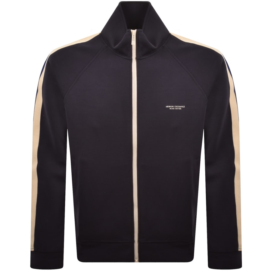 Image number 2 for Armani Exchange Full Zip Sweatshirt Navy