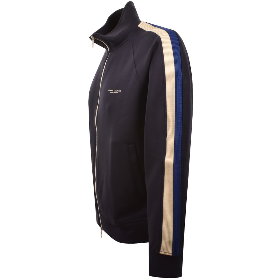 Image number 5 for Armani Exchange Full Zip Sweatshirt Navy