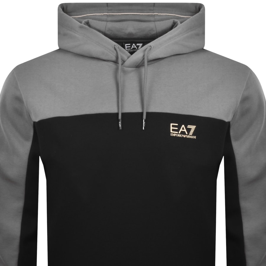 Image number 2 for EA7 Emporio Armani Logo Hoodie Black