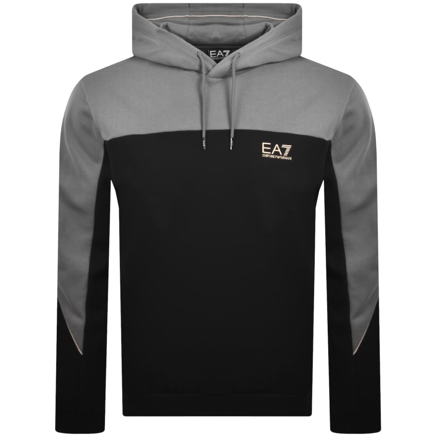 Image number 1 for EA7 Emporio Armani Logo Hoodie Black