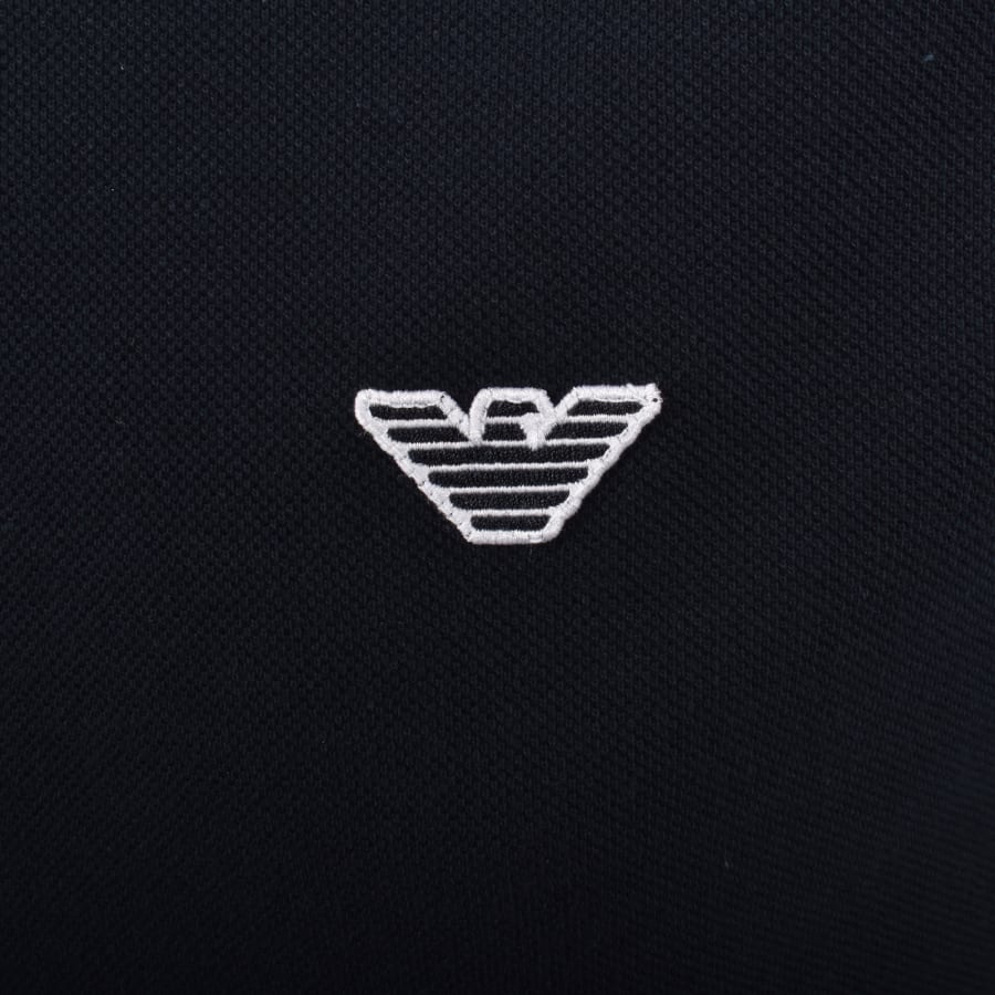 Image number 3 for Emporio Armani Short Sleeved Polo T Shirt Navy