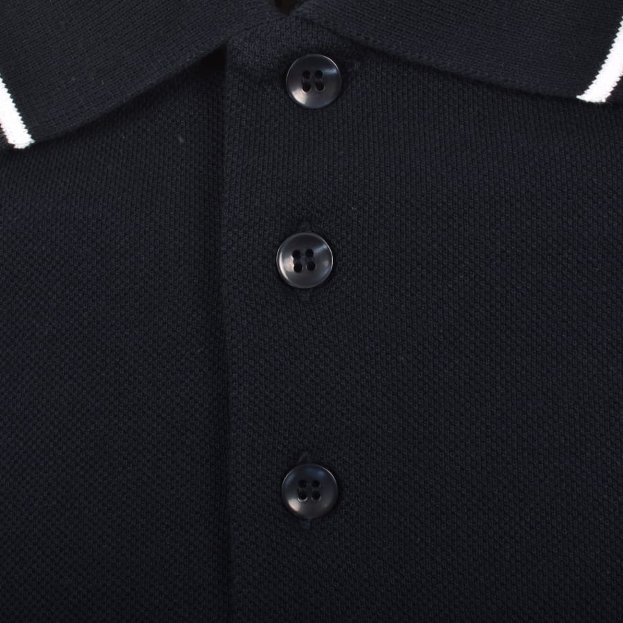 Image number 4 for Emporio Armani Short Sleeved Polo T Shirt Navy