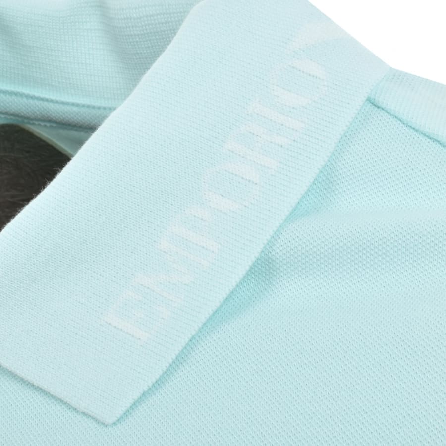 Image number 3 for Emporio Armani Logo Collar Polo T Shirt Blue