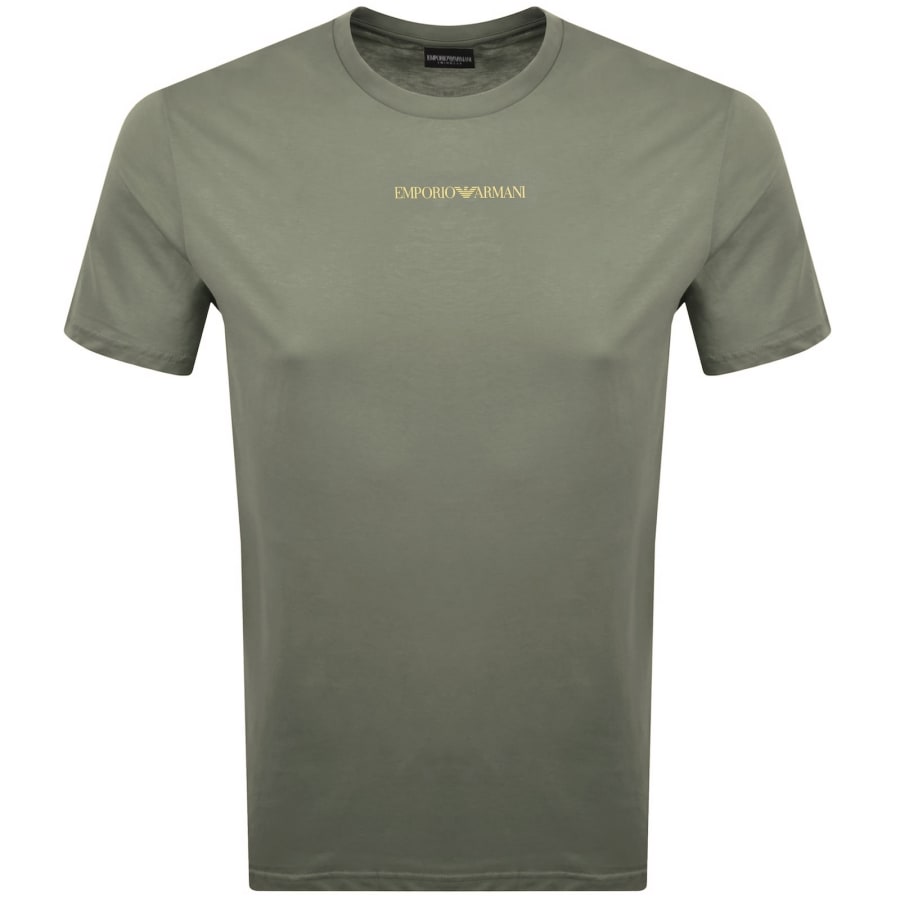 Image number 2 for Emporio Armani Crew Neck T Shirt Green