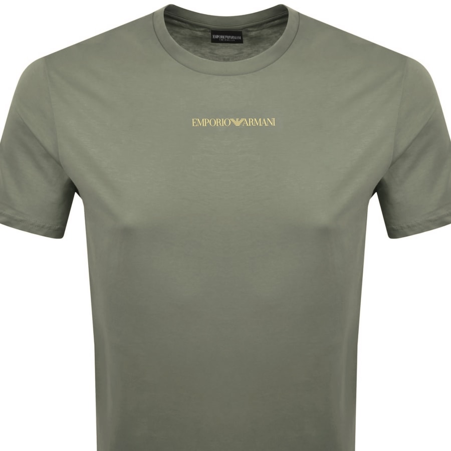 Image number 3 for Emporio Armani Crew Neck T Shirt Green