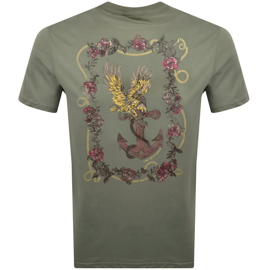 Image number 5 for Emporio Armani Crew Neck T Shirt Green