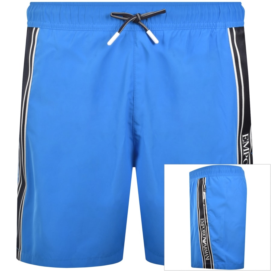 Image number 1 for Emporio Armani Boxer Swim Shorts Blue
