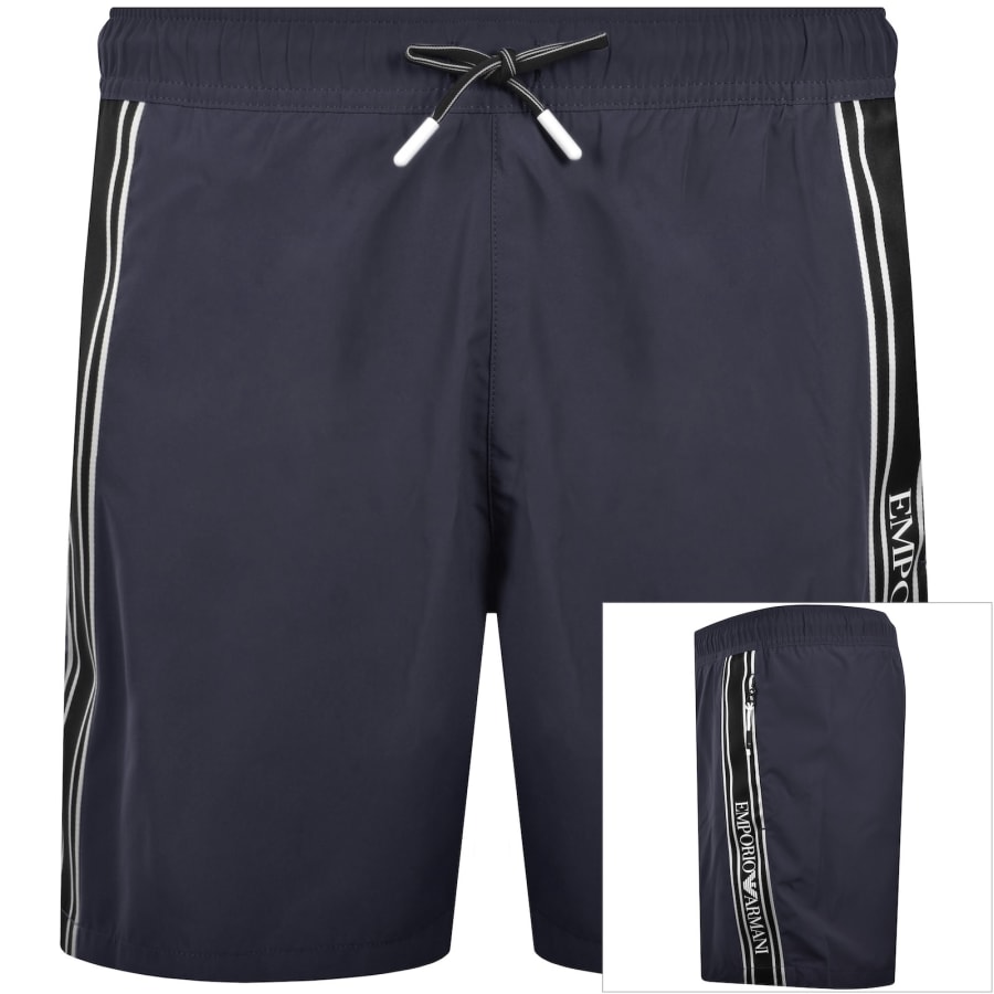Image number 1 for Emporio Armani Boxer Swim Shorts Navy