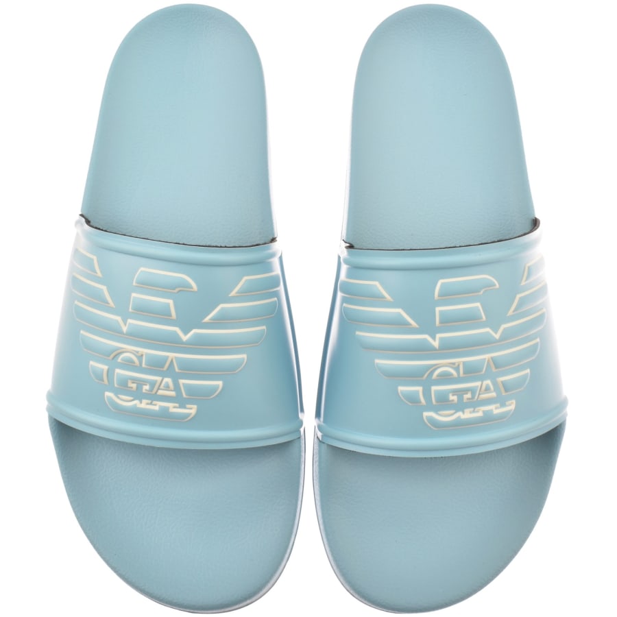 Image number 1 for Emporio Armani Logo Sliders Blue