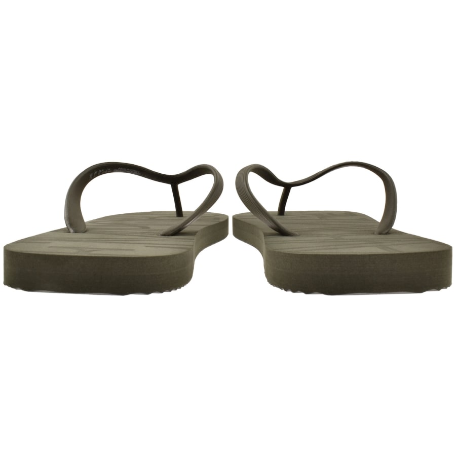 Image number 3 for Emporio Armani Logo Flip Flops Green