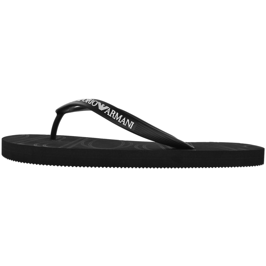 Image number 2 for Emporio Armani Logo Flip Flops Black