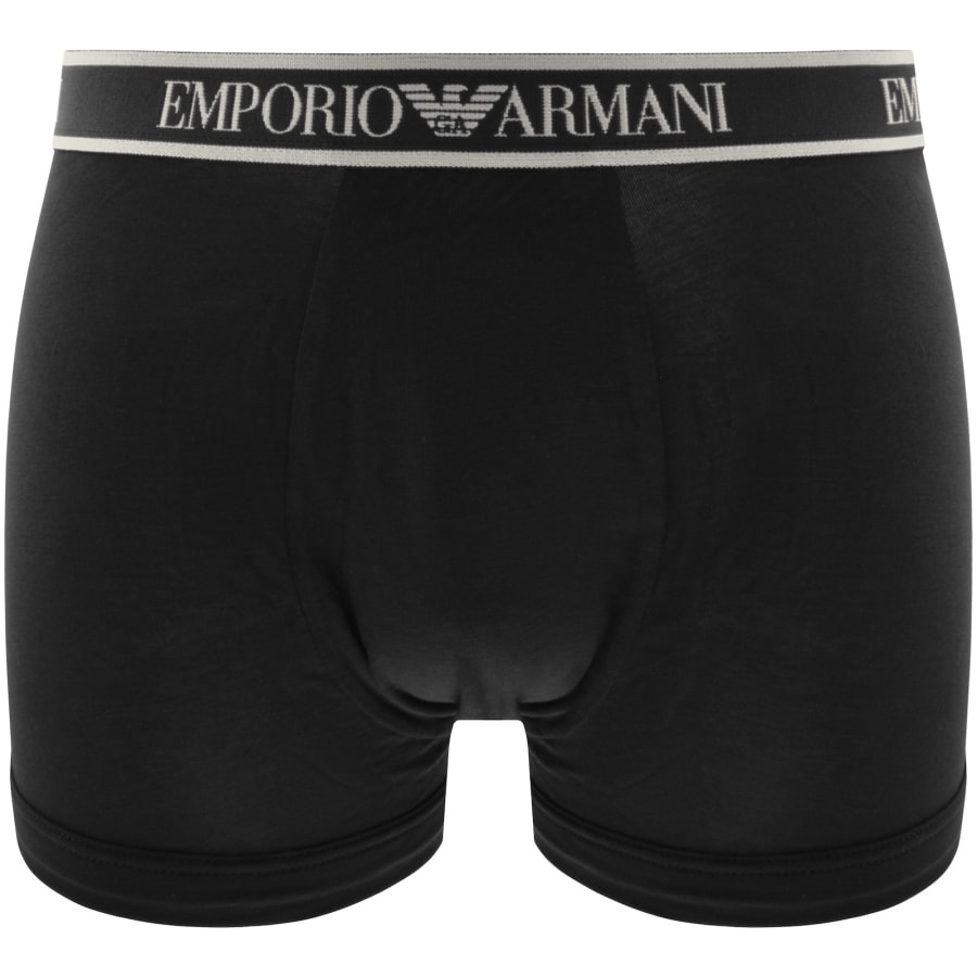 Image number 2 for Emporio Armani Underwear 3 Pack Trunks Black