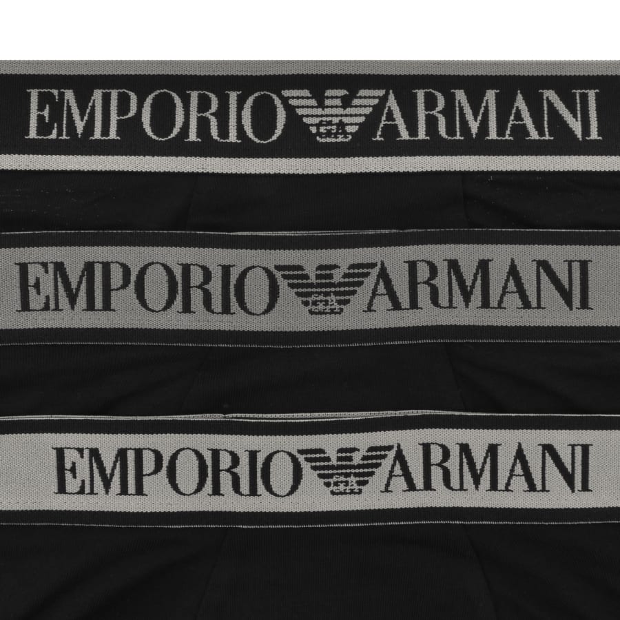 Image number 5 for Emporio Armani Underwear 3 Pack Trunks Black
