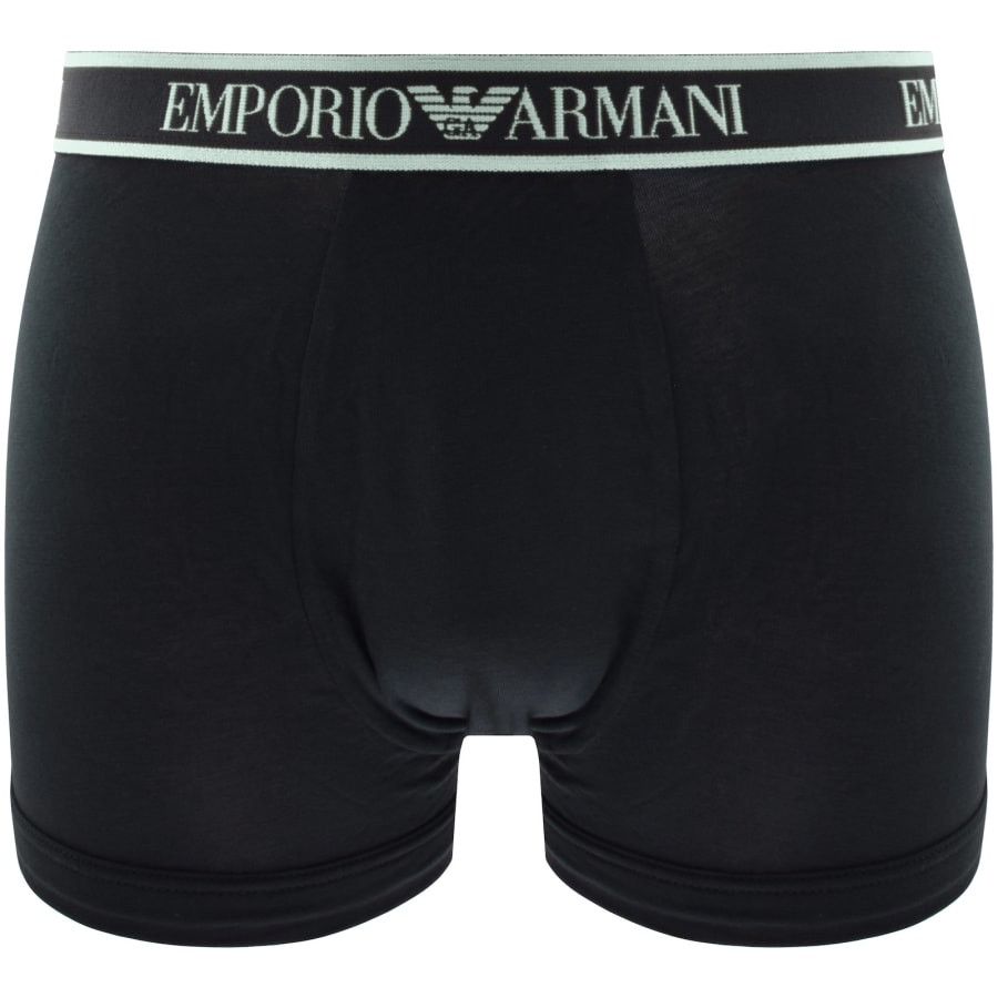 Image number 2 for Emporio Armani Underwear 3 Pack Trunks Blue