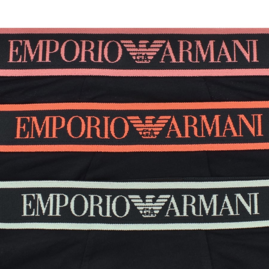 Image number 5 for Emporio Armani Underwear 3 Pack Trunks Blue