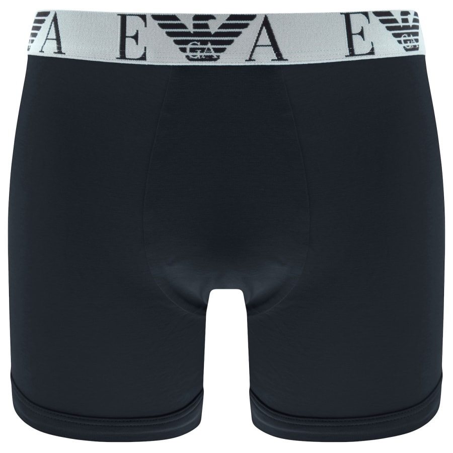 Image number 2 for Emporio Armani 3 Pack Boxer Briefs Blue