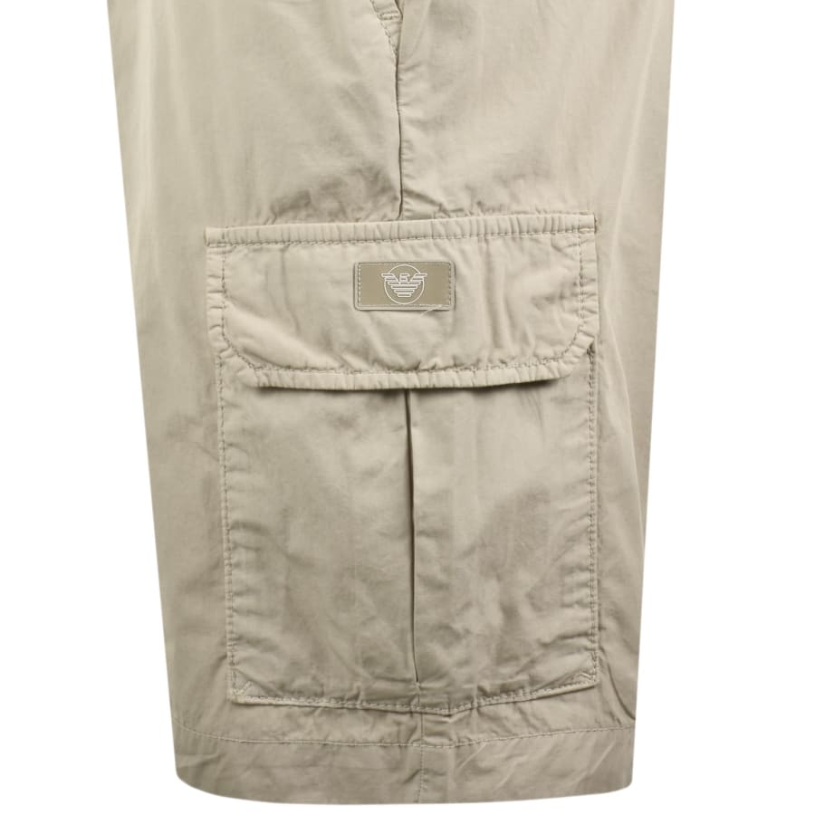 Image number 4 for Emporio Armani Cargo Shorts Beige