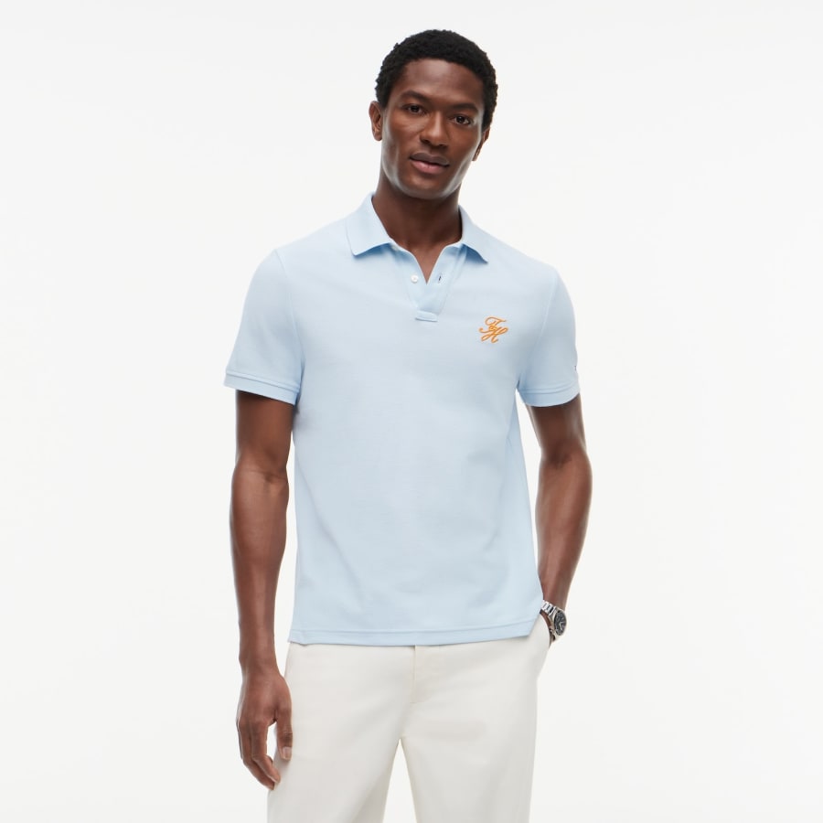 Image number 5 for Tommy Hilfiger Script Polo Keepsake Blue