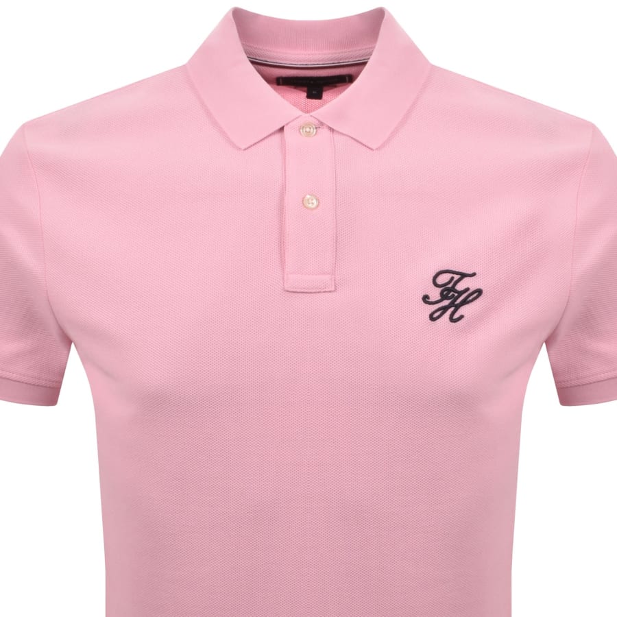 Image number 2 for Tommy Hilfiger Script Polo Classic Pink