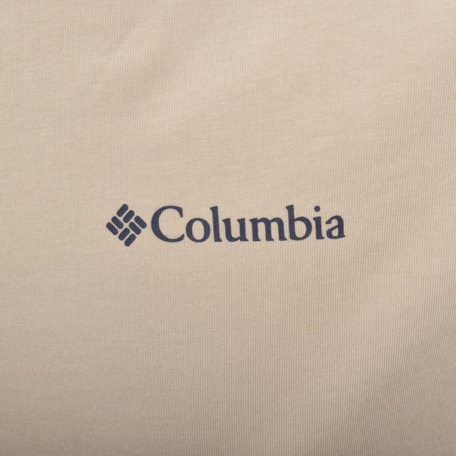 Image number 4 for Columbia Outdoor Back Graphic T Shirt Beige