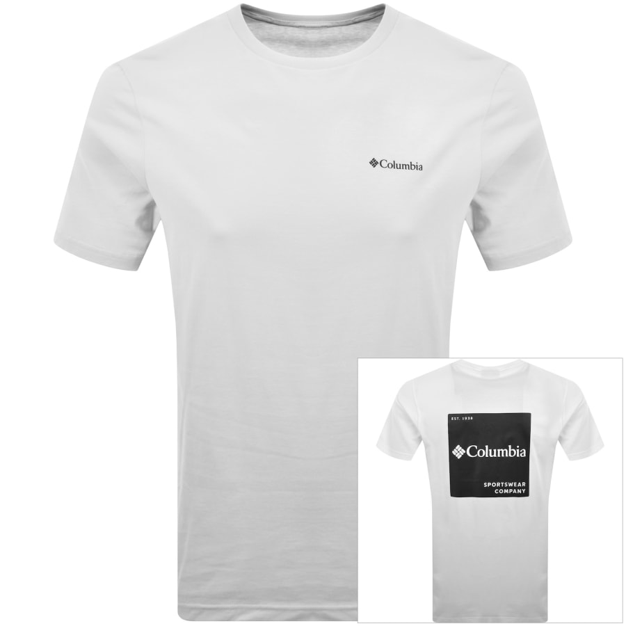 Image number 1 for Columbia Logo Back T Shirt White