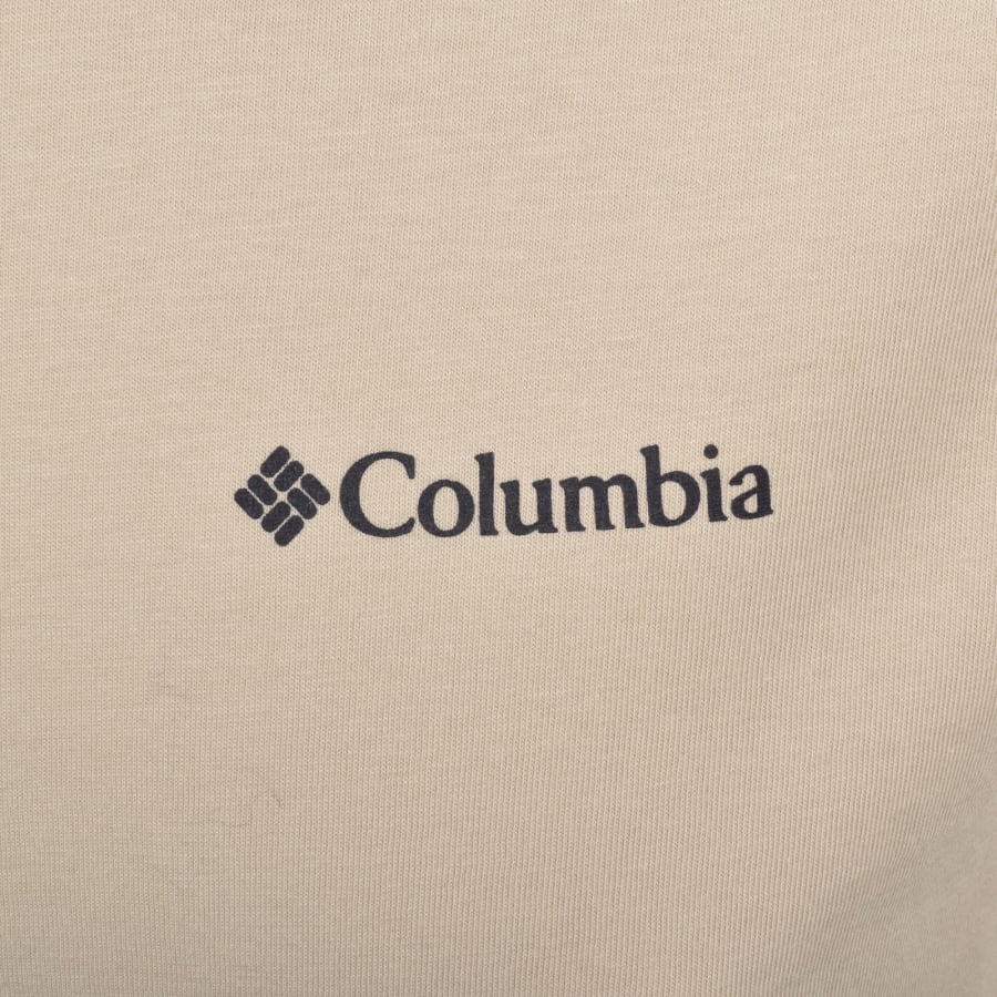 Image number 4 for Columbia Logo Back T Shirt Beige