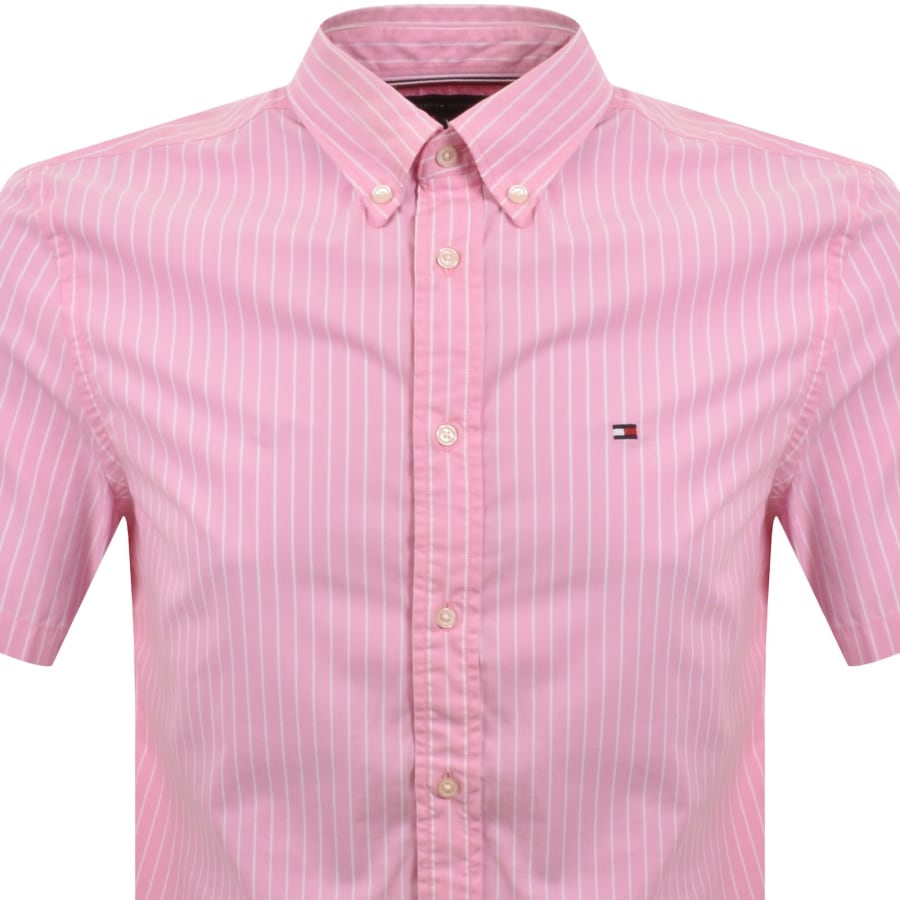 Image number 2 for Tommy Hilfiger Flex Poplin Regular Fit Shirt Pink