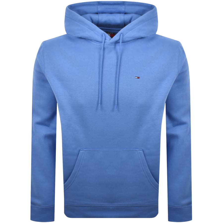 Image number 1 for Tommy Jeans Flag Logo Hoodie Blue
