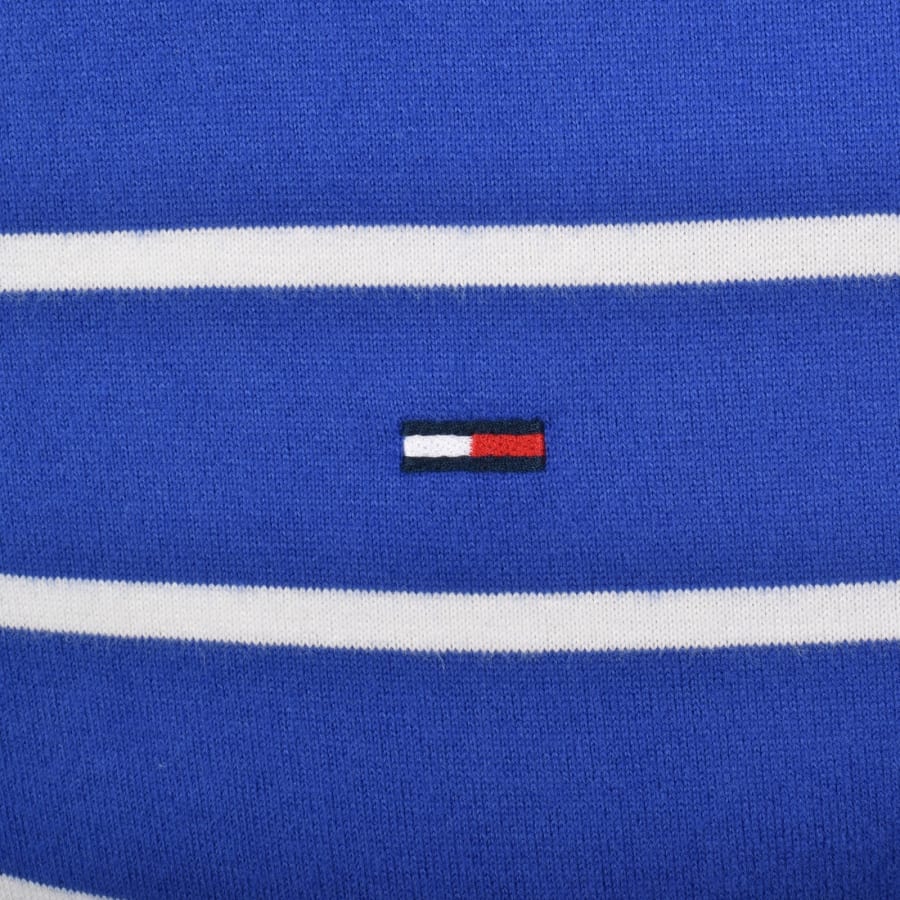Image number 3 for Tommy Jeans Stripe Polo T Shirt Fizzy Blue