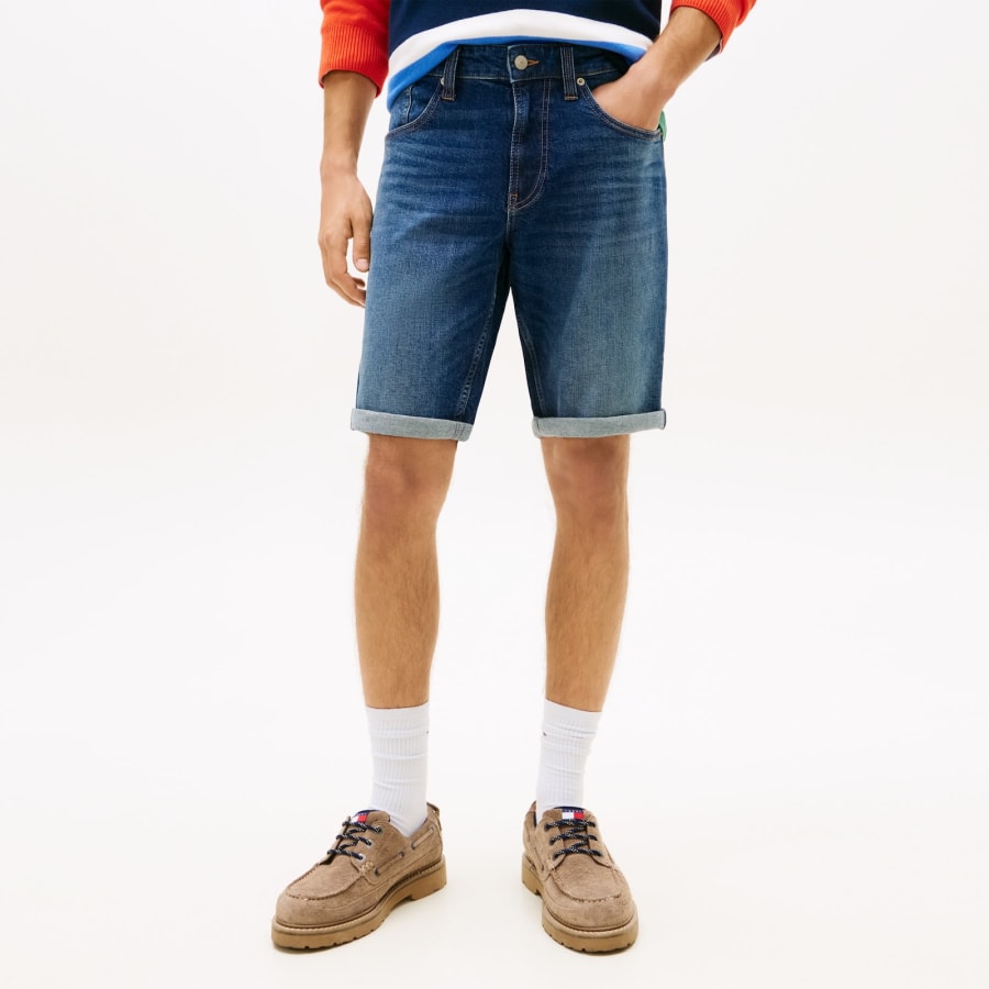 Image number 5 for Tommy Jeans Ronnie Shorts Dark Wash Blue