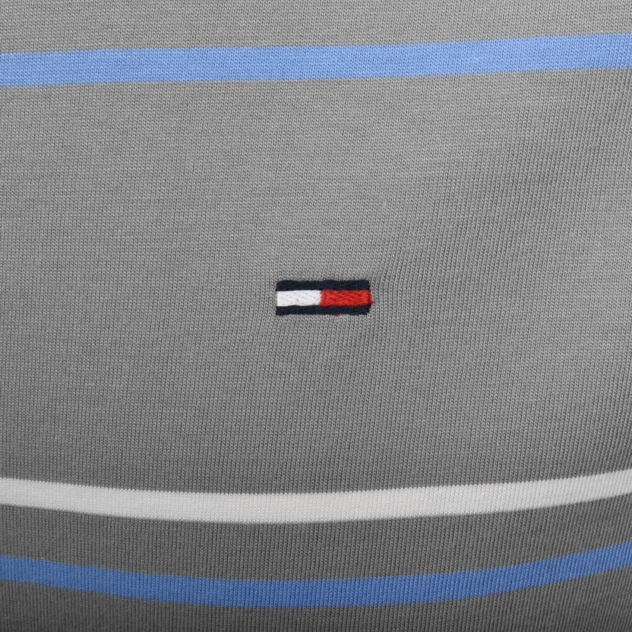 Image number 3 for Tommy Jeans Relaxed Fit Stripe T Shirt Grey
