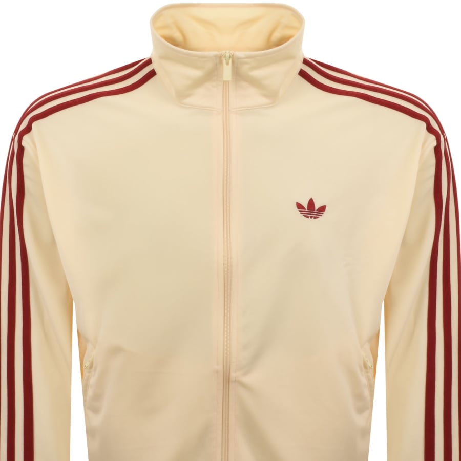 Image number 2 for adidas Originals Firebird Denim Track Top Cream