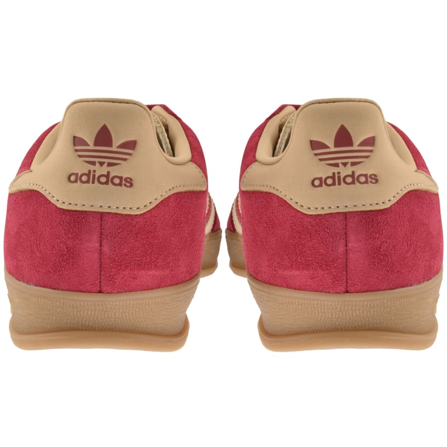 Image number 2 for adidas Originals Gazelle Indoor Trainers Red