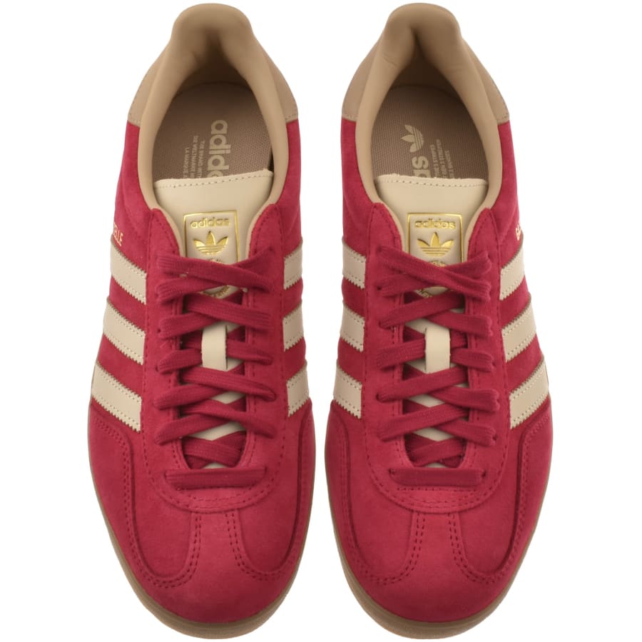 Image number 3 for adidas Originals Gazelle Indoor Trainers Red