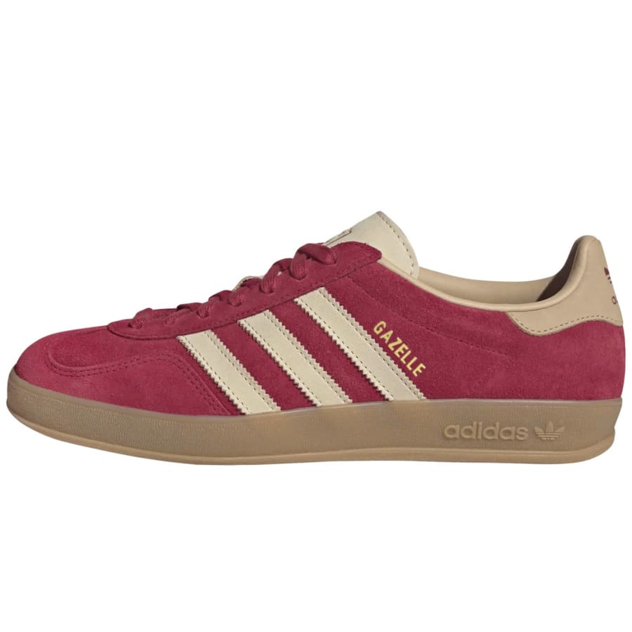 Image number 1 for adidas Originals Gazelle Indoor Trainers Red