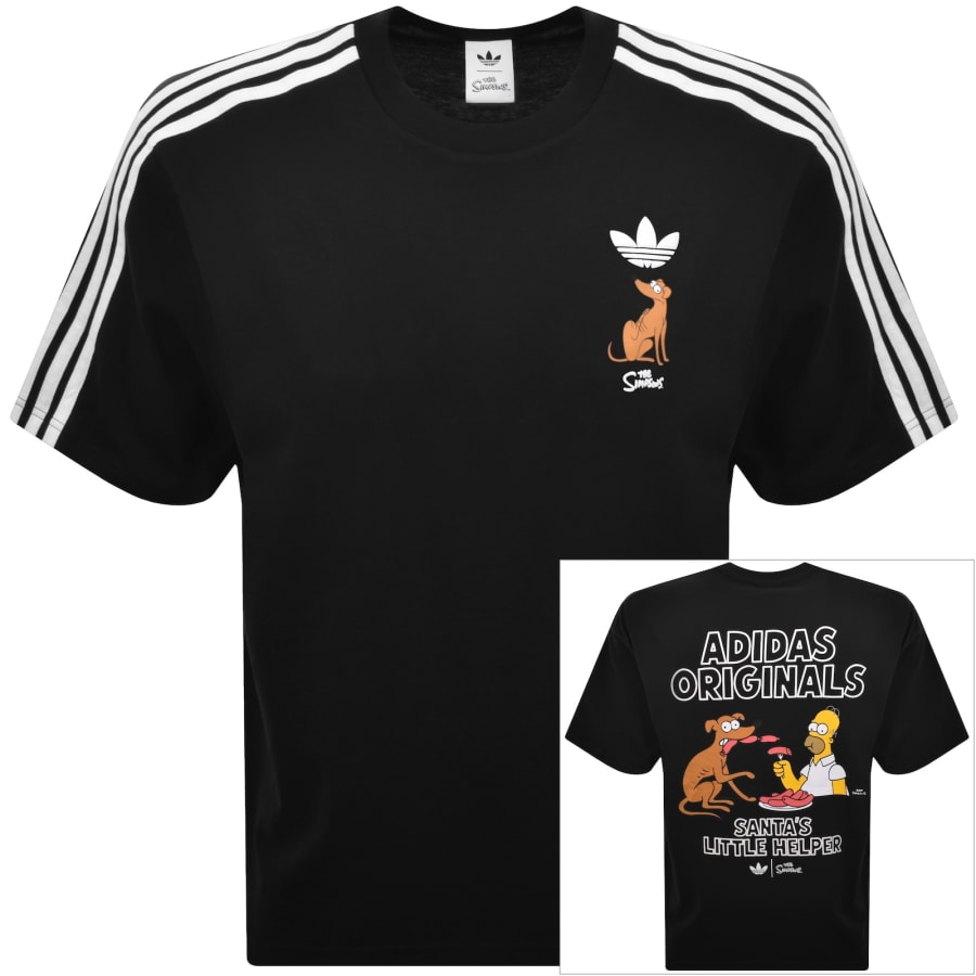 Image number 1 for adidas Originals X The Simpsons T Shirt Black