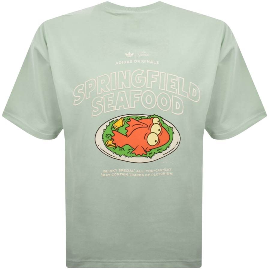 Image number 5 for adidas Originals X The Simpsons T Shirt Green