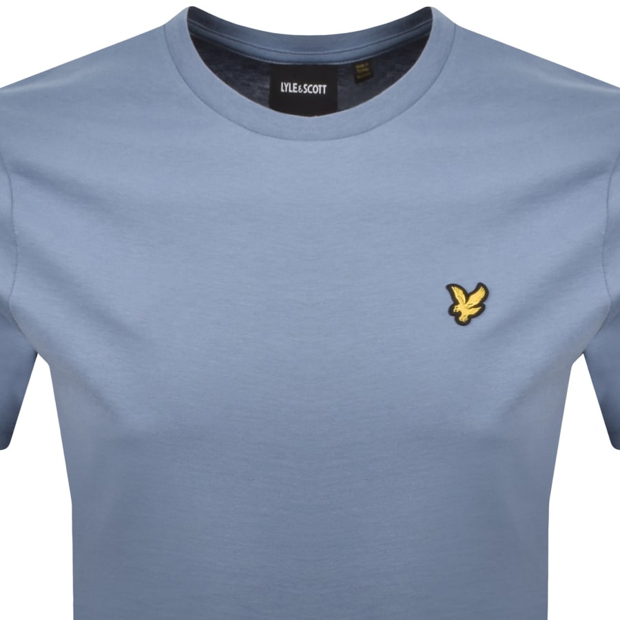 Image number 2 for Lyle And Scott Crew Neck T Shirt Power Blue