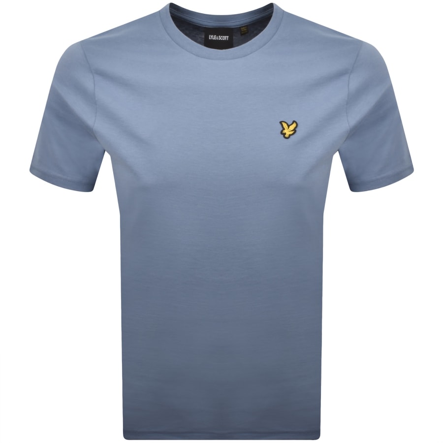 Image number 1 for Lyle And Scott Crew Neck T Shirt Power Blue