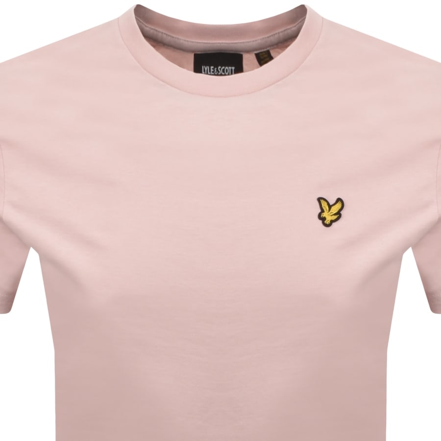 Image number 2 for Lyle And Scott Crew Neck T Shirt Dusty Pink