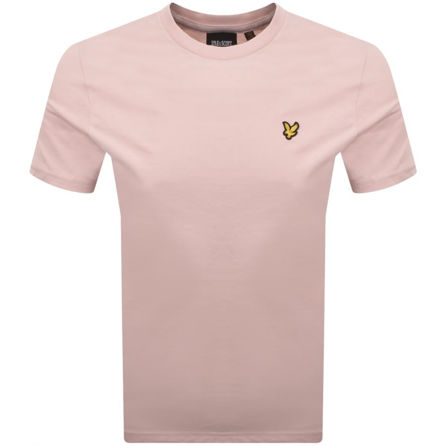 Image number 1 for Lyle And Scott Crew Neck T Shirt Dusty Pink