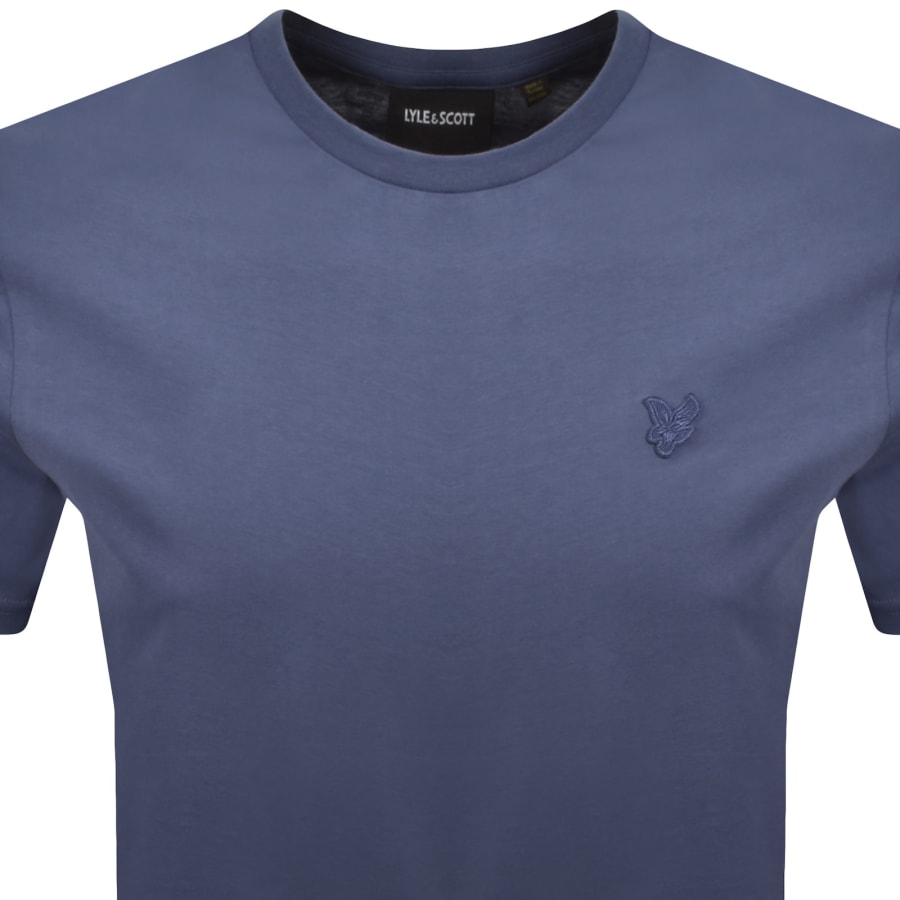 Image number 2 for Lyle And Scott Superfine T Shirt Smoke Blue